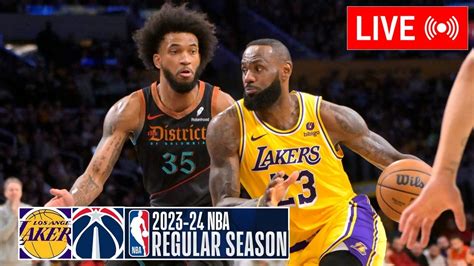 lakers vs wizards live